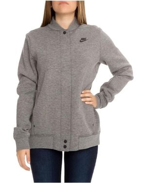 Nike Tech Fleece Destroyer Track Jacket "Carbon Heather 835544 091" - Black