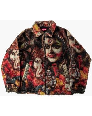 Supreme Ganesh Faux Fur Jacket "fw 19" - Black