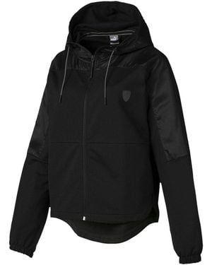 PUMA Scuderia Ferrari Hooded Sweat Jacket 577840 01" - Black