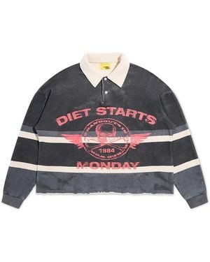 DIET STARTS MONDAY Free World Ls Rugby "Vintage" Dsm Hol2501 016" - Black