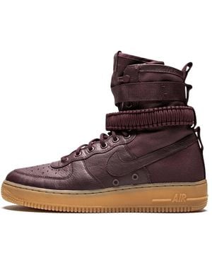 Nike Sf Air Force 1 "Deep Burgundy" 864024 600" - Brown