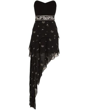 Amiri Embellished Strapless Dress W9W08292Chblk" - Black