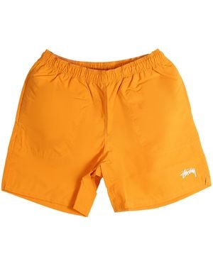 Stussy Water Stock Elastic Waistband Short "Tang Tangerine" 113155N Tang" - Orange