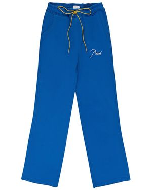 Rhude Script Logo Baggy Sweatpant Rhpf24Sp01012" - Blue