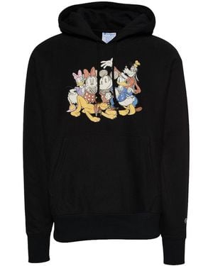 Champion Disney Reverse Weave Hoodie "Mickey & Friends - Black