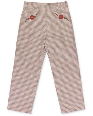 Aimé Leon Dore Western Heritage Trousers Ss23Wp009 Plaid" - Black