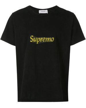 Rhude Supremo T-Shirt Rh03Att01201 Blk" - Black