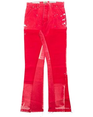 GALLERY DEPT. La Flare Carpenter Trousers Paint Splatter Multi" Gdpslfjr" - Red