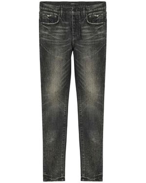 Purple Brand Crackle Coated Denim P001 Siwc424" - Black
