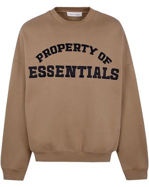 Fear Of God Property Lounge Crewneck Sweatshirt "Dune" 192Sp266922F" - Black