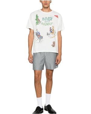 Bode River City T-Shirt "Cream" Mrf26Cs005 Cream" - Black