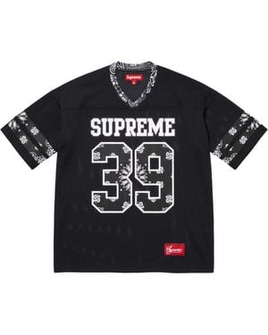 Supreme Bandana Football Jersey "Ss25 - Black