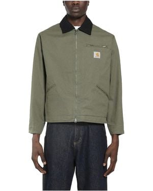 Carhartt Og Detroit Jacket "Leaf Rinsed" I036489 3Ol02" - Black