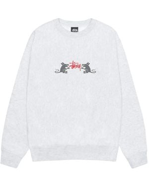 Stussy Homebrew Crew "Ash Heather" Stus276" - Black