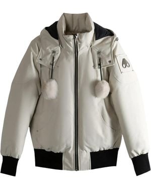 Moose Knuckles Original Debbie Down Bomber "Alabaster" M35Lb002S 1808" - Black