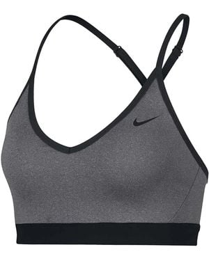 Nike Pro Indy Sports Bra "Carbon Anthracite" 878614 091" - Black