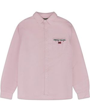 DENIM TEARS Oxford Shirt "Light" Dt839" - Pink
