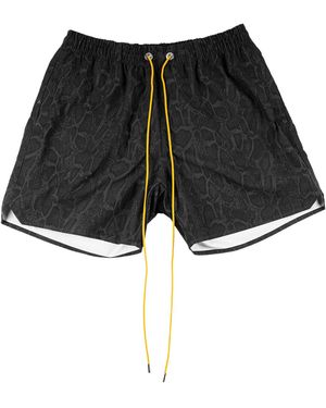 Rhude Snake Swim Trunk Rhpf23Sm04169372" - Black