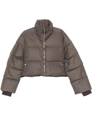 Moncler Rick Owens Woven Cropped Cyclopic Jacket "Dark Dust" Mon43" - Grey