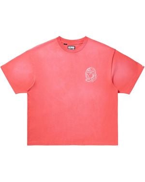 BBCICECREAM Faded Helmet Knit T-Shirt "Rose Of Sharon" 861 2304 Ros" - Pink