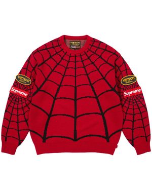 Supreme Vanson Leathers Spider- Jumper "Ss26 - Red