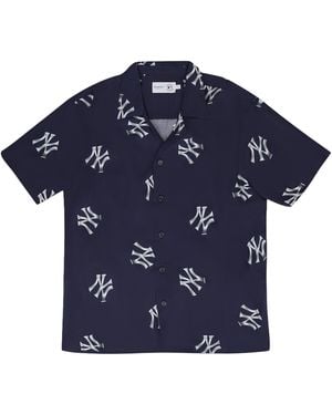 Aimé Leon Dore New York Yankees Leisure Shirt Blazer" Ss24Wt034 Blazer" - Blue