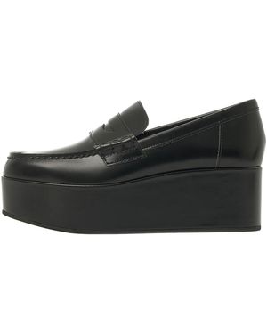 Comme des Garçons Platform Loafers Nm K101 001 1" - Black