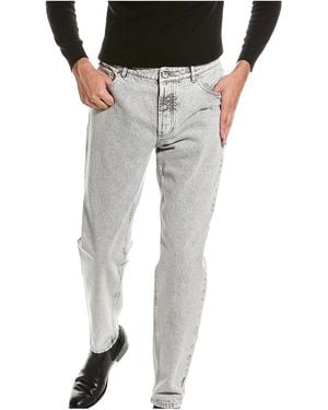 Brunello Cucinelli Acid-Wash Five-Pocket Jeans Brun967" - Black