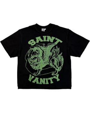 SAINT VANITY Griffin T-Shirt Sv035" - Black