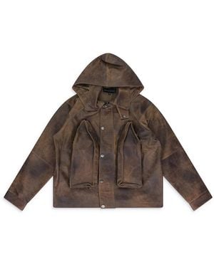 Who Decides War Classic Leather Jacket Wdwmotw 0031" - Black