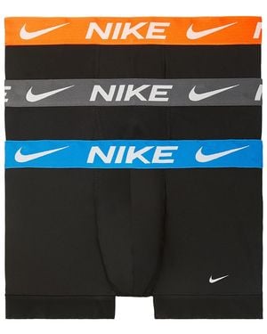 Nike Dri-Fit Essential Micro Trunks (3 Pack) Ke1156 017" - Black