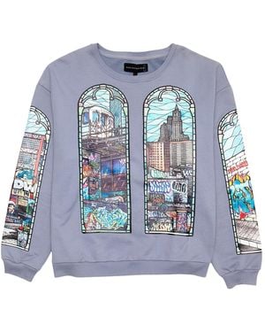 Who Decides War Politics As Usual Crewneck "Periwinkle" Wdwbmbpaucsp" - Black