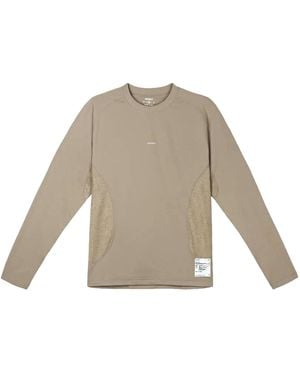 Satisfy Fuzzfleece Octa Long-Sleeve T-Shirt "Fallen Rock" 11063 91101" - White