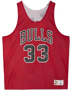 Mitchell & Ness Nba Reversible Mesh Tank "Scottie Pippen" Tmtk3208-Cbuyyspiscar_S" - Red