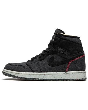 Nike Air 1 Retro High Og Zoom "Crater" Cw2414 001" - Black