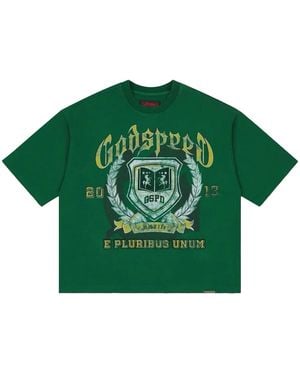 GODSPEED NEW YORK Gspd Crest T-Shirt Gs740" - Green