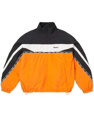Supreme Logo Taping Track Jacket "Ss26 - Orange