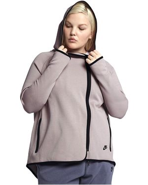 Nike Tech Fleece Full Zip Cape Hoodie "Rose Ah3969 684" - Black