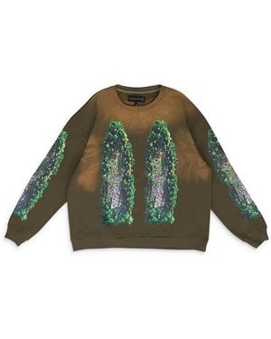 Who Decides War Garden Glass Sweatshirt 11100200011Aw23" - Green