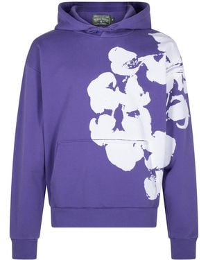 DENIM TEARS Big Cotton Wreath Sweatshirt Dt092" - Purple