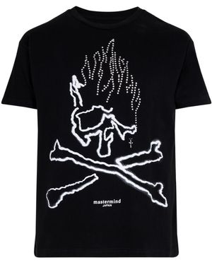 Travis Scott Skull T-Shirt "Cactus Jack X Mastermind" Cjfm Ss02" - Black