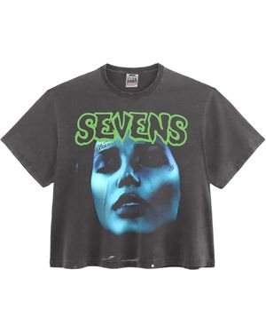 Triple Sevens Tears T-Shirt Ts7081" - Black
