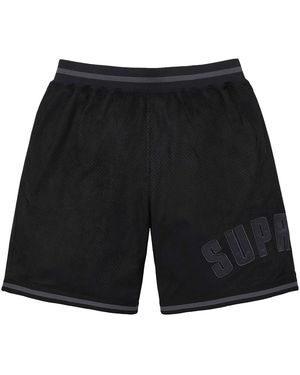 Supreme Ultrasuede Mesh Short "Ss24 - Black