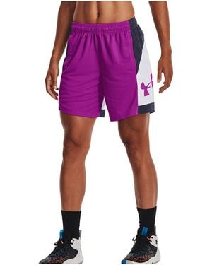 Under Armour Baseline 6.75" Shorts "Strobe Tempered Steel" 1370301 577" - Black