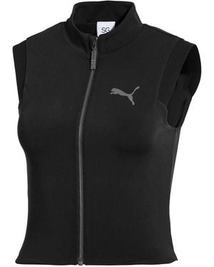 PUMA Selena Gomez Crop Top 517907 03" - Black