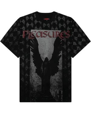 Pleasures Judgment Ss Heavyweight T-Shirt P26Sp019-Blk" - Black