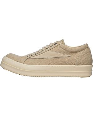 Rick Owens Vintage Trainer "Natural Milk" Du01F4803 Hcvslv 2111" - Black