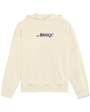 AWAKE NY Classic Logo Hoodie "Cream" Awk Fw24 Hd303 Cre" - Black