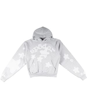 Sp5der Aop Beluga Pullover Hoodie 432" - Black