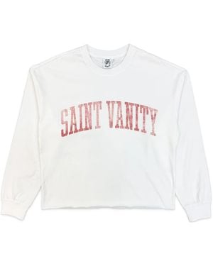 SAINT VANITY The Standard Long Sleeve T-Shirt Sv051" - Black